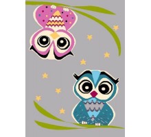 Agnella Ковер детский FUNKY TOP Owl grey