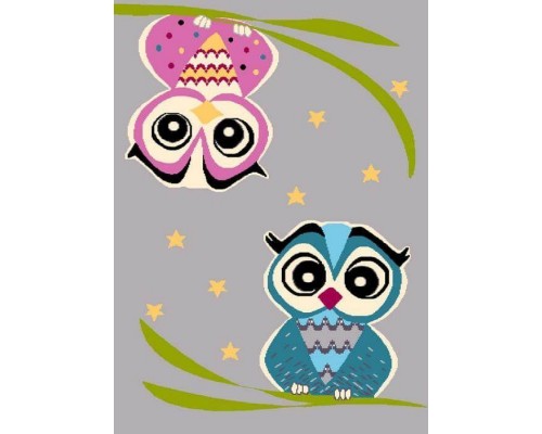 Agnella Ковер детский FUNKY TOP Owl grey