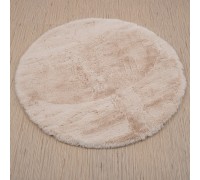 Raschel carpet Ковер турецкий Krolik круг 1000A T2408_BEIGE