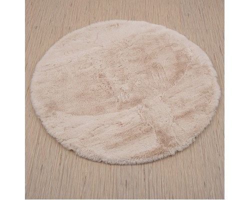 Raschel carpet Ковер турецкий Krolik круг 1000A T2408_BEIGE Raschel carpet Ковер турецкий Krolik круг 1000A T2408_BEIGE