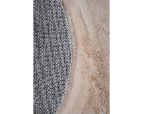 Raschel carpet Ковер турецкий Krolik круг 1000A T2408_BEIGE Raschel carpet Ковер турецкий Krolik круг 1000A T2408_BEIGE