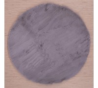 Raschel carpet Ковер турецкий Krolik круг 1000A T9082_GREY