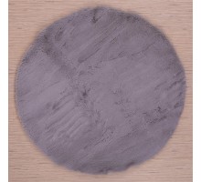 Raschel carpet Ковер турецкий Krolik круг 1000A T9082_GREY