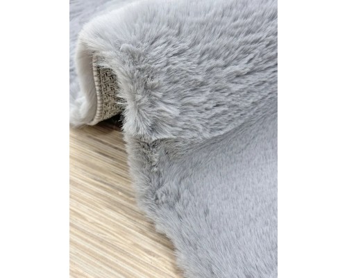 Raschel carpet Ковер турецкий Krolik круг 1000A T9082_GREY Raschel carpet Ковер турецкий Krolik круг 1000A T9082_GREY