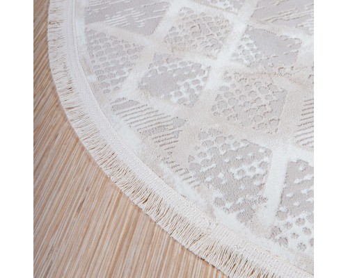 Elisa Ковер турецкий Palma Круг 4896A Cream-Cream Elisa Ковер турецкий Palma Круг 4896A Cream-Cream