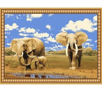 Erdenet Ковер монгольский Hunnu сувенирный 6S1028 82 слоны