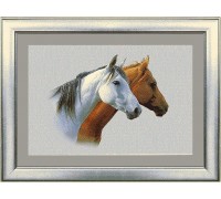 Erdenet Ковер монгольский Hunnu сувенирный 6S1186 82 лошади головы