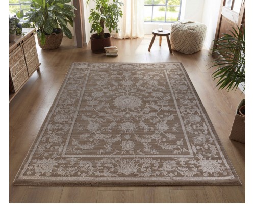 Ozkaplan karpet Ковер турецкий Milana 08495A L.Brown-L.Brown Ozkaplan karpet Ковер турецкий Milana 08495A L.Brown-L.Brown