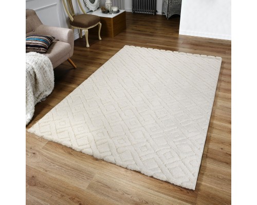 Ozkaplan karpet Ковер турецкий Sofia 0E426A White-White Ozkaplan karpet Ковер турецкий Sofia 0E426A White-White