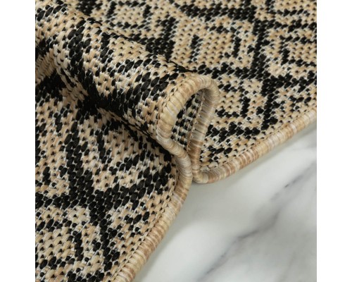 Ковер Турецкий Canan PAROS дизайн 6610A BLACK-CREAM