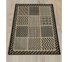 Ковер Турецкий Canan PAROS дизайн A946A BLACK-CREAM