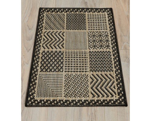 Ковер Турецкий Canan PAROS дизайн A946A BLACK-CREAM