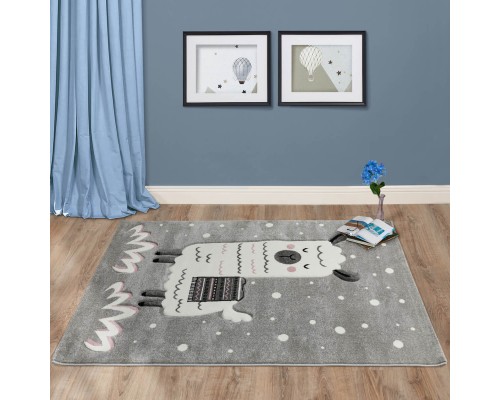 Ковер Турецкий Grand CHILDWORLD дизайн C555 GREY-CREAM