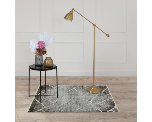 Ковер Турецкий OZKAPLAN KARPET OLBIA дизайн B0607B WHITE-ANTHRACITE