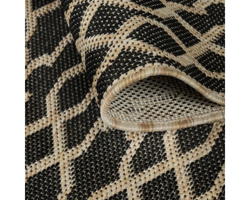 Ковер Турецкий Canan PAROS дизайн A956A BLACK-CREAM