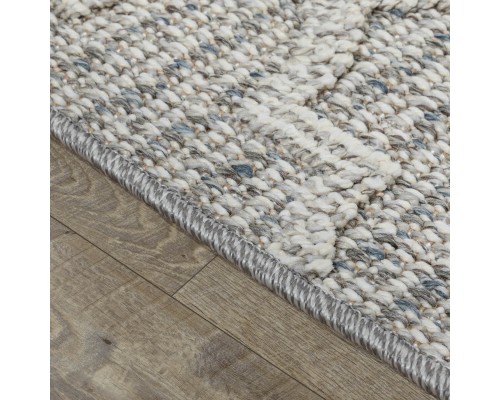 Ковер Турецкий OZKAPLAN KARPET GELA дизайн 0D537A BLUE-L.GREY