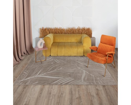 Ковер Турецкий AHENKLI SOFT дизайн J955A BEIGE-BEIGE