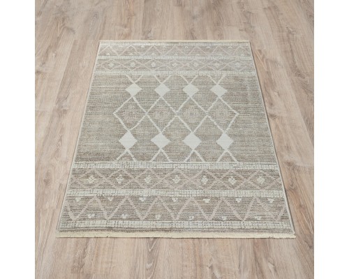 Ковер Турецкий OZKAPLAN KARPET OLBIA дизайн B0592A BEIGE-L.BEIGE