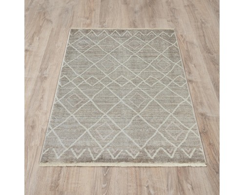 Ковер Турецкий OZKAPLAN KARPET OLBIA дизайн B0648A WHITE-L.BEIGE
