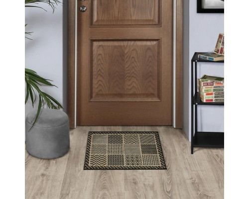 Ковер Турецкий Canan PAROS дизайн A946A BLACK-CREAM