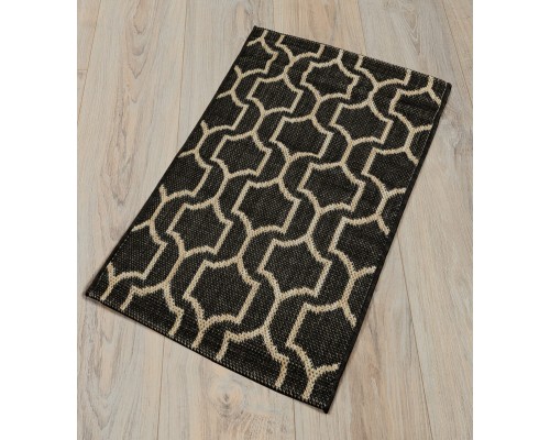 Ковер Турецкий Canan PAROS дизайн A945A BLACK-CREAM