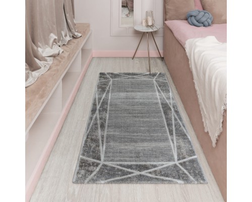 Ковер Турецкий OZKAPLAN KARPET NIRVANA дизайн B0349B WHITE-GREY