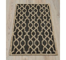 Ковер Турецкий Canan PAROS дизайн A956A BLACK-CREAM