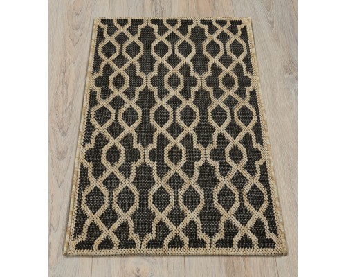 Ковер Турецкий Canan PAROS дизайн A956A BLACK-CREAM