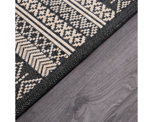 Ковер Турецкий Canan PAROS дизайн A947A BLACK-CREAM