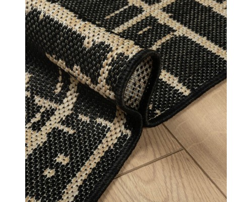 Ковер Турецкий Canan PAROS дизайн A922A BLACK-CREAM