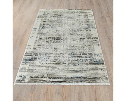 Ковер Турецкий ULUBEY IPLIK / BEHRAM ADARA дизайн T2224LL CREAM-GREY