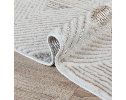 Ковер Турецкий ULUBEY IPLIK / BEHRAM SIRIUS дизайн T1606LL CREAM-CREAM