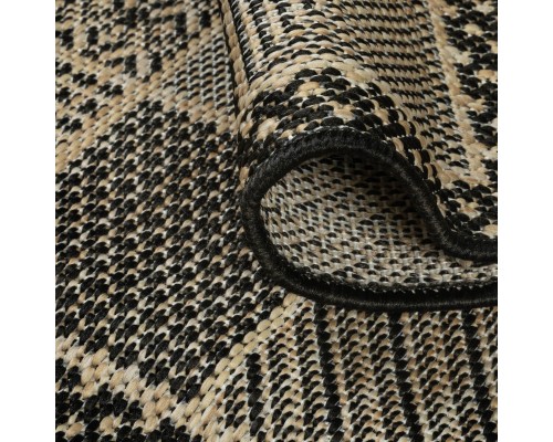 Ковер Турецкий Canan PAROS дизайн A946A BLACK-CREAM