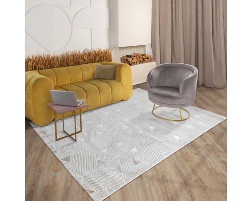 Ковер Турецкий ULUBEY IPLIK / BEHRAM SIRIUS дизайн T1606LL CREAM-CREAM