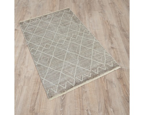 Ковер Турецкий OZKAPLAN KARPET OLBIA дизайн B0648A WHITE-L.BEIGE
