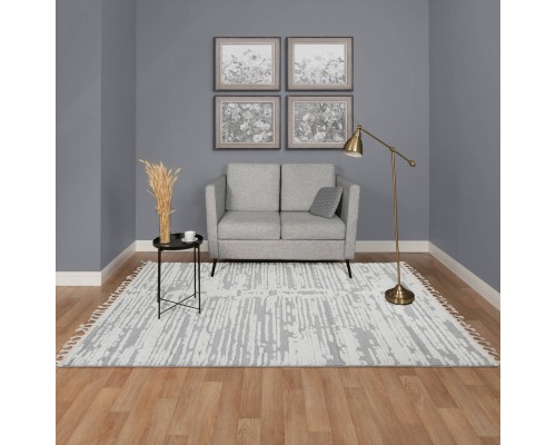 Ковер Турецкий OZKAPLAN KARPET VICENZA дизайн B0296A CREAM-GREY