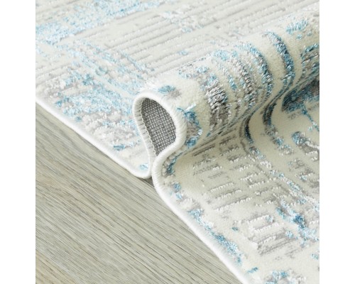 Ковер Турецкий ULUBEY IPLIK / BEHRAM ADARA дизайн T1888LL CREAM-BLUE