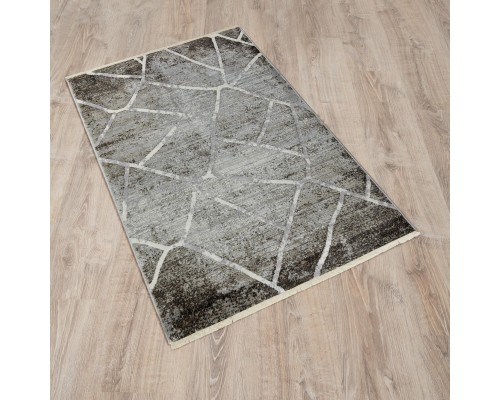 Ковер Турецкий OZKAPLAN KARPET OLBIA дизайн B0607B WHITE-ANTHRACITE