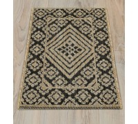 Ковер Турецкий Canan PAROS дизайн 6610A BLACK-CREAM