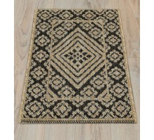 Ковер Турецкий Canan PAROS дизайн 6610A BLACK-CREAM