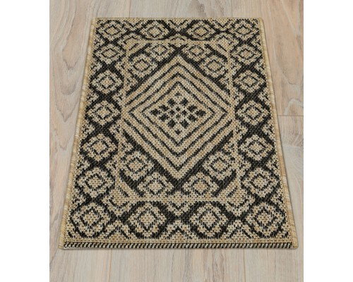 Ковер Турецкий Canan PAROS дизайн 6610A BLACK-CREAM