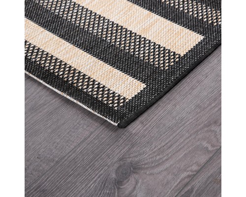 Ковер Турецкий Canan PAROS дизайн A955A BLACK-CREAM