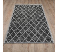 Ковер Турецкий Grand GARDEN SISAL дизайн E4182 BLACK-CREAM