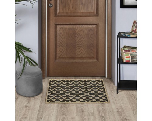 Ковер Турецкий Canan PAROS дизайн A956A BLACK-CREAM