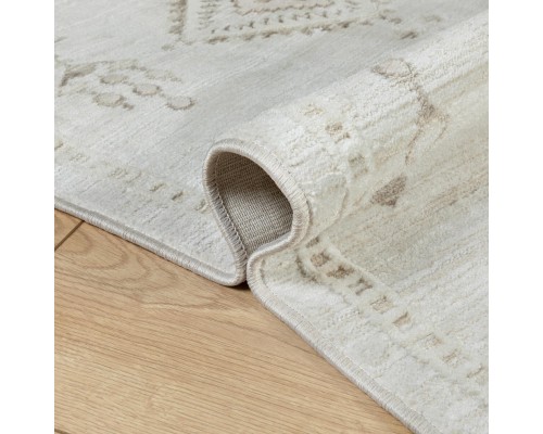 Ковер Турецкий OZKAPLAN KARPET OLBIA дизайн B0805A L.BEIGE-WHITE