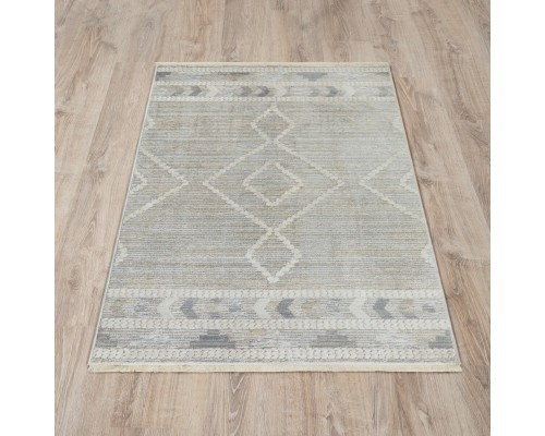 Ковер Турецкий OZKAPLAN KARPET OLBIA дизайн B0803A GREY-L.BEIGE
