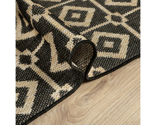 Ковер Турецкий Canan PAROS дизайн A981A BLACK-CREAM