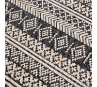 Ковер Турецкий Canan PAROS дизайн A947A BLACK-CREAM