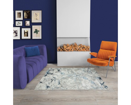 Ковер Турецкий ULUBEY IPLIK / BEHRAM ADARA дизайн T1880LL CREAM-BLUE