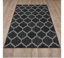 Ковер Турецкий Grand GARDEN SISAL дизайн E4179 BLACK-CREAM